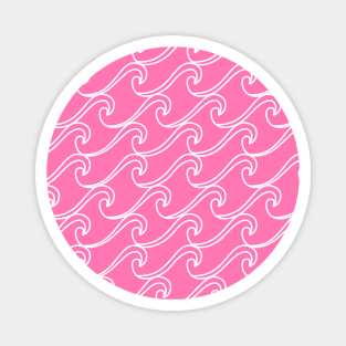 Pink Sea Waves Magnet